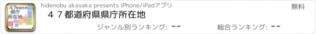 おすすめアプリ ４７都道府県　県庁所在地