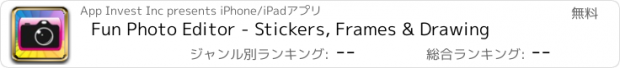 おすすめアプリ Fun Photo Editor - Stickers, Frames & Drawing