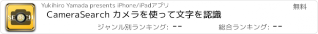 おすすめアプリ CameraSearch カメラを使って文字を認識