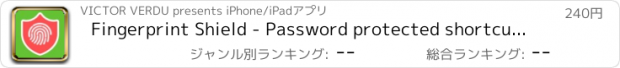 おすすめアプリ Fingerprint Shield - Password protected shortcuts for apps