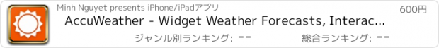 おすすめアプリ AccuWeather - Widget Weather Forecasts, Interactive Radar, and Weather Alerts Pro