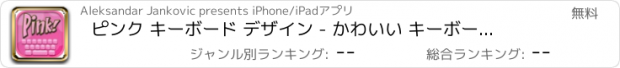 おすすめアプリ ピンク キーボード デザイン - かわいい キーボード ための 女の子 とともに グリッター 背景 そして フォント