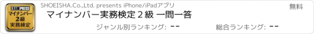 おすすめアプリ マイナンバー実務検定２級 一問一答