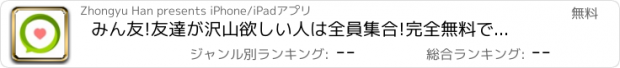 おすすめアプリ みん友!友達が沢山欲しい人は全員集合!完全無料ですぐ出会えちゃう!