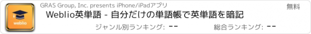 おすすめアプリ Weblio英単語 - 自分だけの単語帳で英単語を暗記