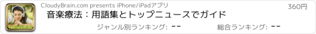 おすすめアプリ 音楽療法：用語集とトップニュースでガイド