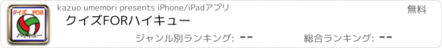 おすすめアプリ クイズFORハイキュー