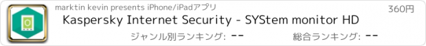 おすすめアプリ Kaspersky Internet Security - SYStem monitor HD