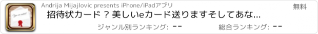 おすすめアプリ 招待状カード – 美しいeカード送りますそしてあなたのパーティーに友人を招待