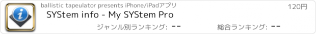 おすすめアプリ SYStem info - My SYStem Pro