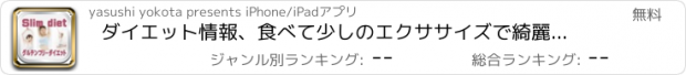 おすすめアプリ ダイエット情報、食べて少しのエクササイズで綺麗に痩せる秘訣