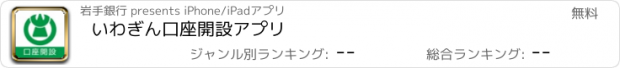 おすすめアプリ いわぎん口座開設アプリ