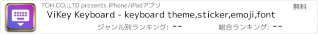 おすすめアプリ ViKey Keyboard - keyboard theme,sticker,emoji,font