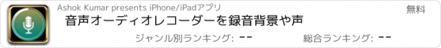 おすすめアプリ 音声オーディオレコーダーを録音背景や声