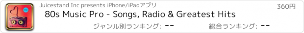 おすすめアプリ 80s Music Pro - Songs, Radio & Greatest Hits