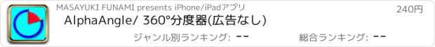 おすすめアプリ AlphaAngle/ 360°分度器(広告なし)