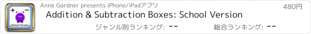 おすすめアプリ Addition & Subtraction Boxes: School Version