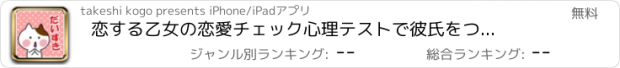 おすすめアプリ 恋する乙女の恋愛チェック　心理テストで彼氏をつかまるニャン