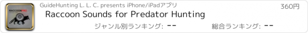 おすすめアプリ Raccoon Sounds for Predator Hunting