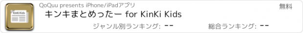 おすすめアプリ キンキまとめったー for KinKi Kids
