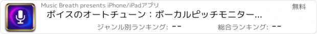 おすすめアプリ ボイスのオートチューン：ボーカルピッチモニターのマイク