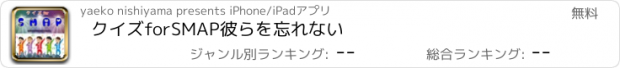 おすすめアプリ クイズforSMAP　彼らを忘れない