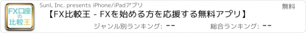 おすすめアプリ 【FX比較王 - FXを始める方を応援する無料アプリ】