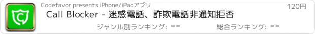 おすすめアプリ Call Blocker - 迷惑電話、詐欺電話非通知拒否