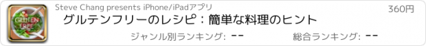 おすすめアプリ グルテンフリーのレシピ：簡単な料理のヒント