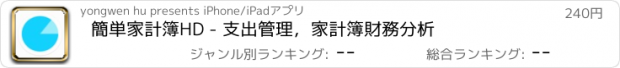 おすすめアプリ 簡単家計簿HD - 支出管理，家計簿財務分析