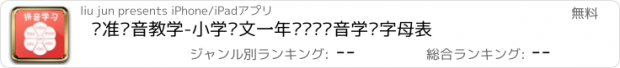 おすすめアプリ 标准拼音教学-小学语文一年级汉语拼音学习字母表