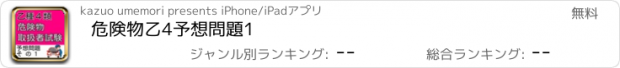 おすすめアプリ 危険物乙4　予想問題1