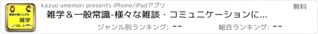 おすすめアプリ 雑学＆一般常識-様々な雑談・コミュニケーションに-VOL.4