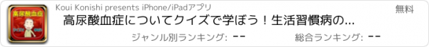 おすすめアプリ 高尿酸血症についてクイズで学ぼう！生活習慣病の入口のサイン