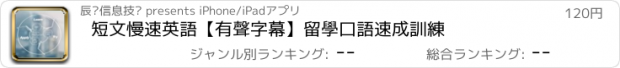 おすすめアプリ 短文慢速英語【有聲字幕】留學口語速成訓練