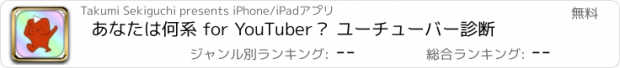 おすすめアプリ あなたは何系 for YouTuber？ ユーチューバー診断