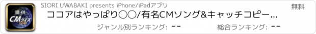 おすすめアプリ ココアはやっぱり◯◯/有名CMソング&キャッチコピークイズ