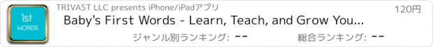 おすすめアプリ Baby's First Words - Learn, Teach, and Grow Your Childs Development