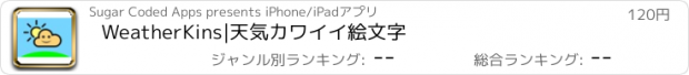 おすすめアプリ WeatherKins|天気カワイイ絵文字