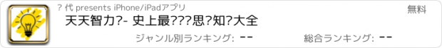 おすすめアプリ 天天智力题- 史上最强逻辑思维知识大全