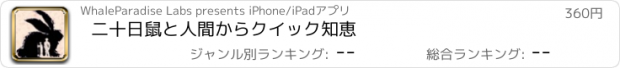 おすすめアプリ 二十日鼠と人間からクイック知恵