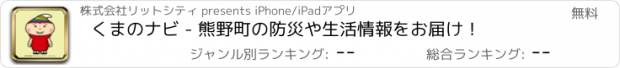 おすすめアプリ くまのナビ - 熊野町の防災や生活情報をお届け！