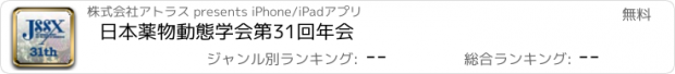 おすすめアプリ 日本薬物動態学会第31回年会