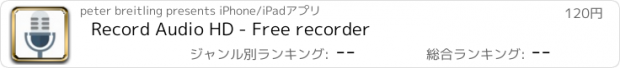 おすすめアプリ Record Audio HD - Free recorder