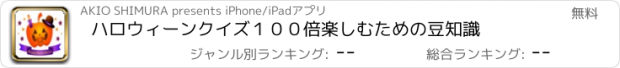 おすすめアプリ ハロウィーンクイズ　１００倍楽しむための豆知識