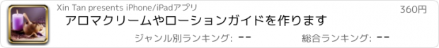 おすすめアプリ アロマクリームやローションガイドを作ります