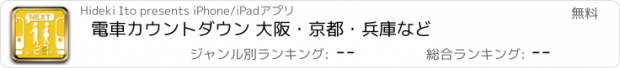 おすすめアプリ 電車カウントダウン 大阪・京都・兵庫など