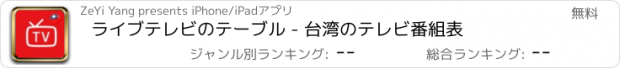 おすすめアプリ ライブテレビのテーブル - 台湾のテレビ番組表