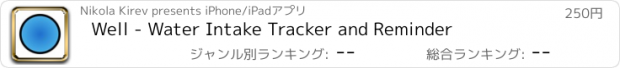 おすすめアプリ Well - Water Intake Tracker and Reminder