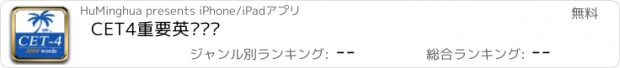 おすすめアプリ CET4重要英语单词